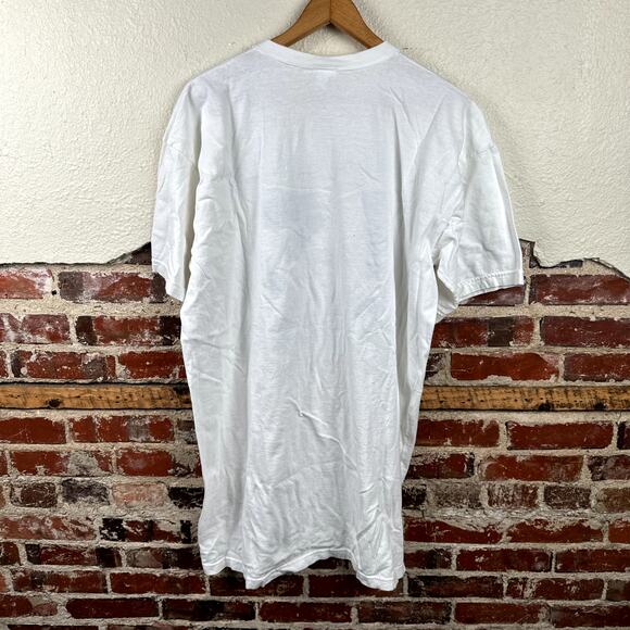 Vintage Seal Shirt One Size White Short Sleeve Cold Nose Warm Heart Cute USA 90s - Picture 9 of 9
